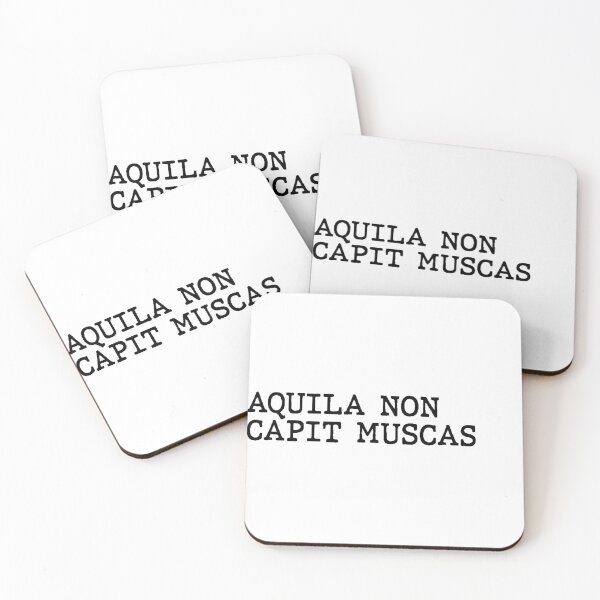 Item preview, Aquila non capit muscas Latin Phrase designed and sold by xesed.
