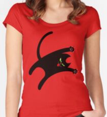 NINJA CAT 1 Women's Fitted Scoop T-Shirt