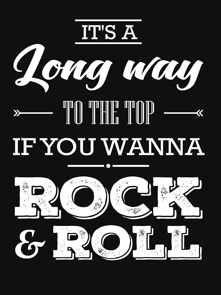 "AC DC Quote" TShirt von Redbubble