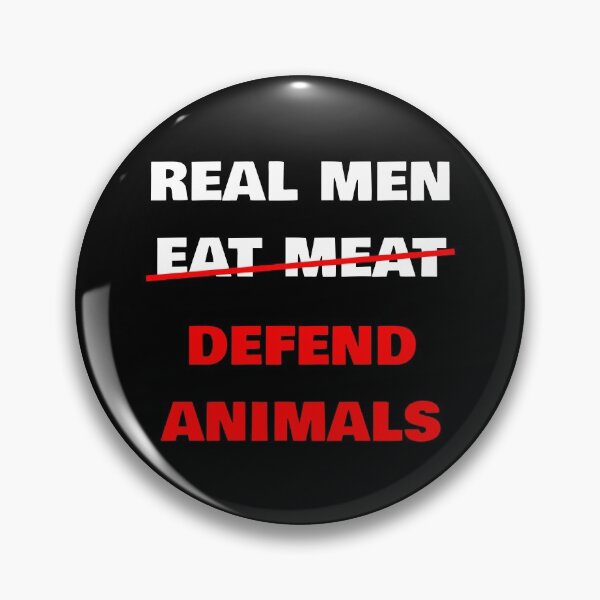 Item preview, Real Men Defend Animals | Vegan designed and sold by EarlessPierre.