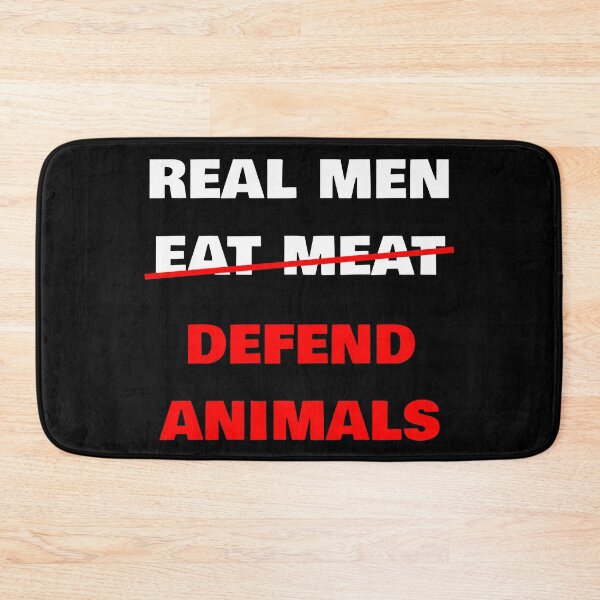 Item preview, Real Men Defend Animals | Vegan designed and sold by EarlessPierre.