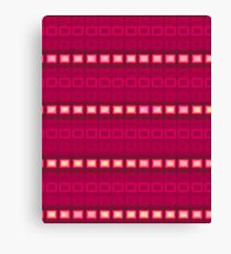 Magenta red stripes - pattern Canvas Print