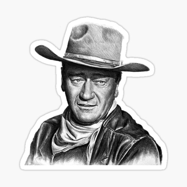 Stickers sur le th me John Wayne Redbubble