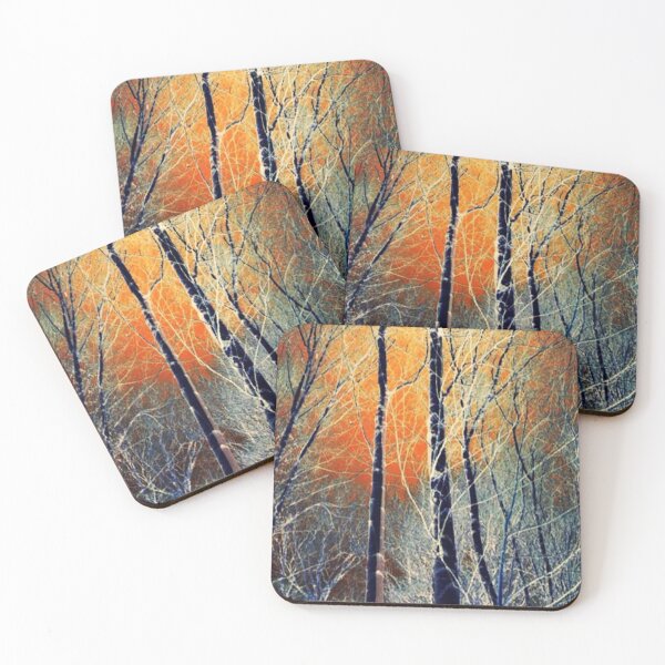 Item preview,  sunset through trees sunrise winter landscape scene designed and sold by Julieford.