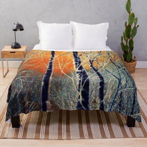 Item preview, sunset through trees sunrise winter landscape scene designed and sold by Julieford.