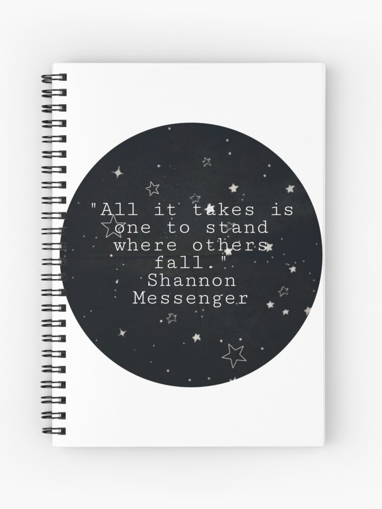 Cahier A Spirale Shannon Messenger Gardien Des Citations Des Villes Perdues Par Foxesandbooks Redbubble