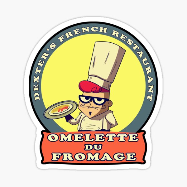 DEXTER'S FRENCH RESTAURANT = OMELETTE DU FROMAGE Sticker