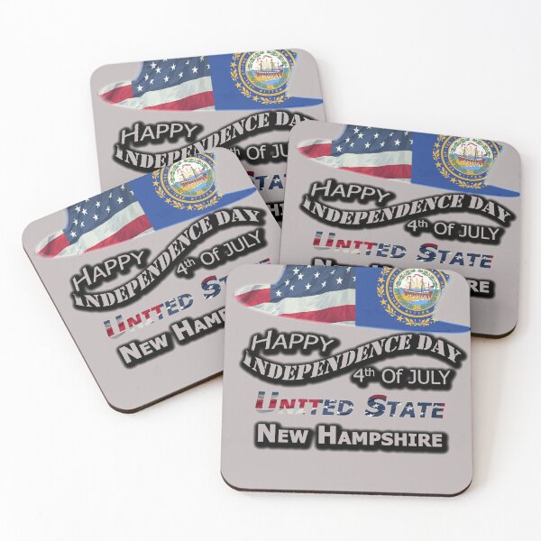 Item preview, Happy 4th Of July New Hampshire State, Happy Independence USA Gift, Design with Flags for each state in the United States. designed and sold by roji-world-shop.
