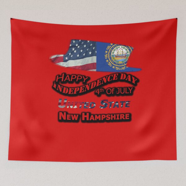 Item preview, Happy 4th Of July New Hampshire State, Happy Independence USA Gift, Design with Flags for each state in the United States. designed and sold by roji-world-shop.