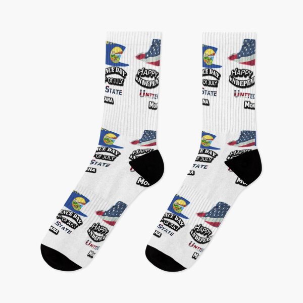 Item preview, Happy 4th Of July Montana State, Happy Independence USA Gift, Design with Flags for each state in the United States. designed and sold by roji-world-shop.