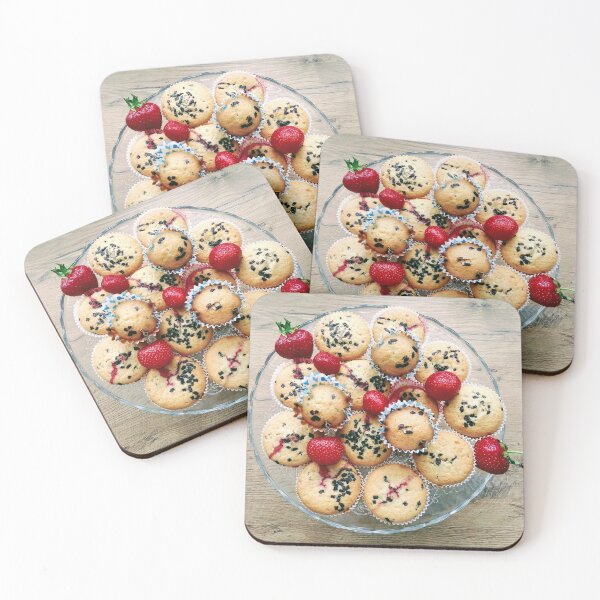 Item preview, Muffins with strawberries designed and sold by AidaArt.
