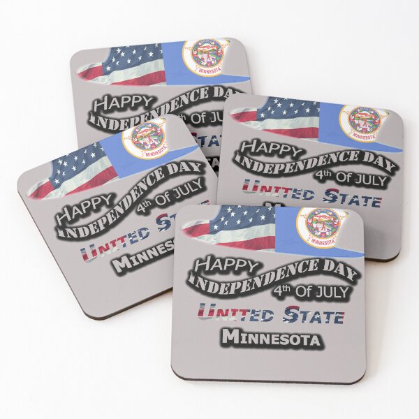 Item preview, Happy 4th Of July Minnesota State, Happy Independence USA Gift, Design with Flags for each state in the United States. designed and sold by roji-world-shop.