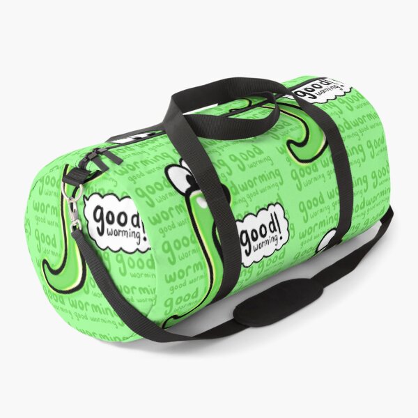Item preview, 'Good Worming' Green Glow Worm! designed and sold by amyscabgarden.