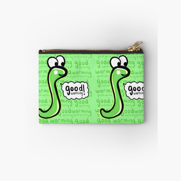 Item preview, 'Good Worming' Green Glow Worm! designed and sold by amyscabgarden.