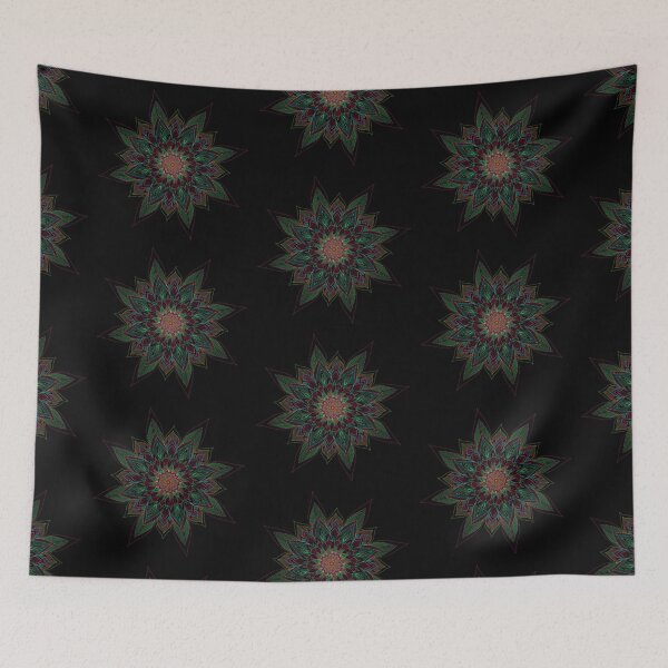 Item preview, Psychedelic mandala designed and sold by rainbowstencil.