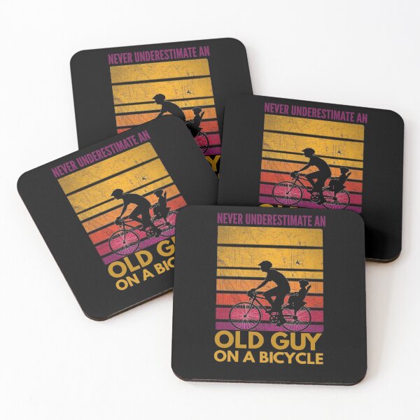 Item preview, Never underestimate an old guy on a bicycle  designed and sold by Wideworld.