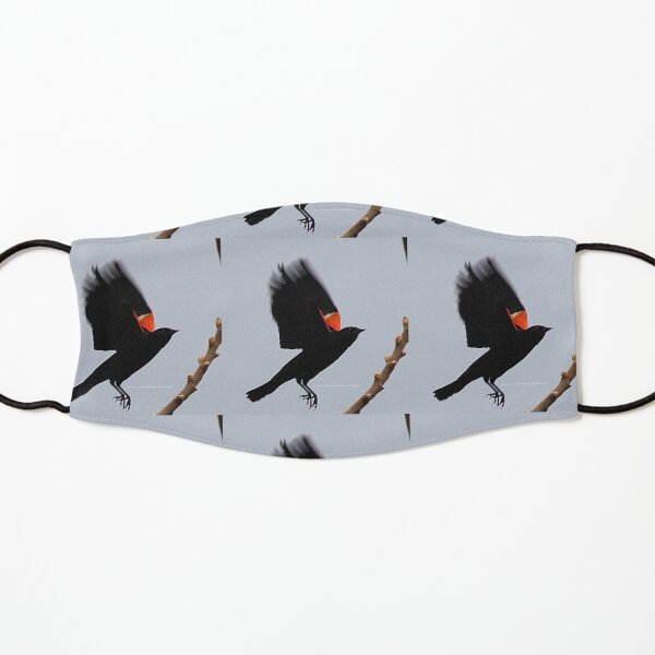Fly high, dear Red winged blackbird By Yannis Lobaina Kids Mask