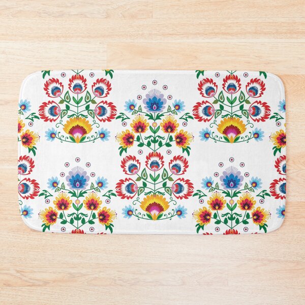 Item preview, Unique folk composition on white designed and sold by FK-UK.