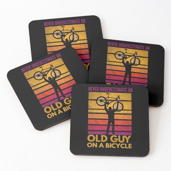 Item preview,  Never underestimate an old guy on a bicycle  designed and sold by Wideworld.