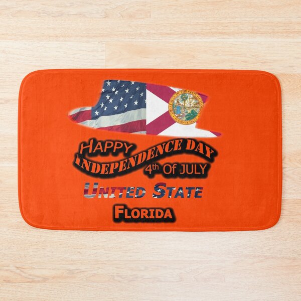 Item preview, Happy 4th Of July Florida State, Happy Independence USA Gift, Design with Flags for each state in the United States. designed and sold by roji-world-shop.