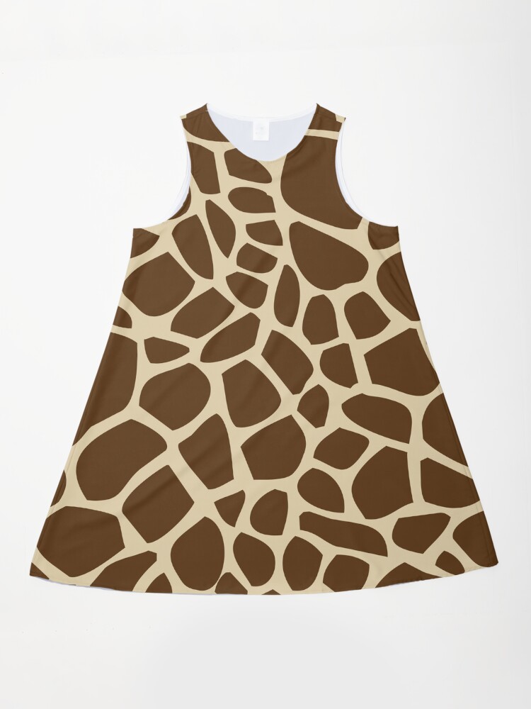 Giraffe Pattern Giraffe A-Line Dress