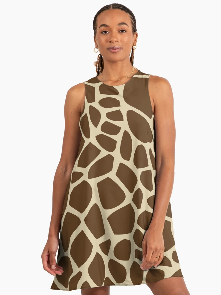 Giraffe Pattern Giraffe A-Line Dress