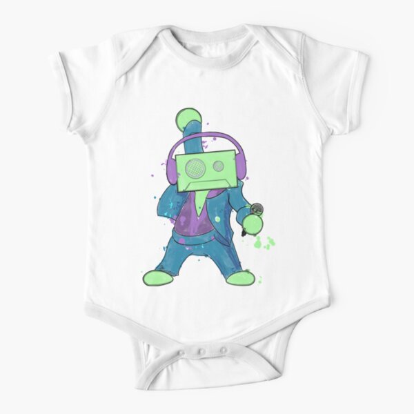 Disco Tapes Short Sleeve Baby One-Piece