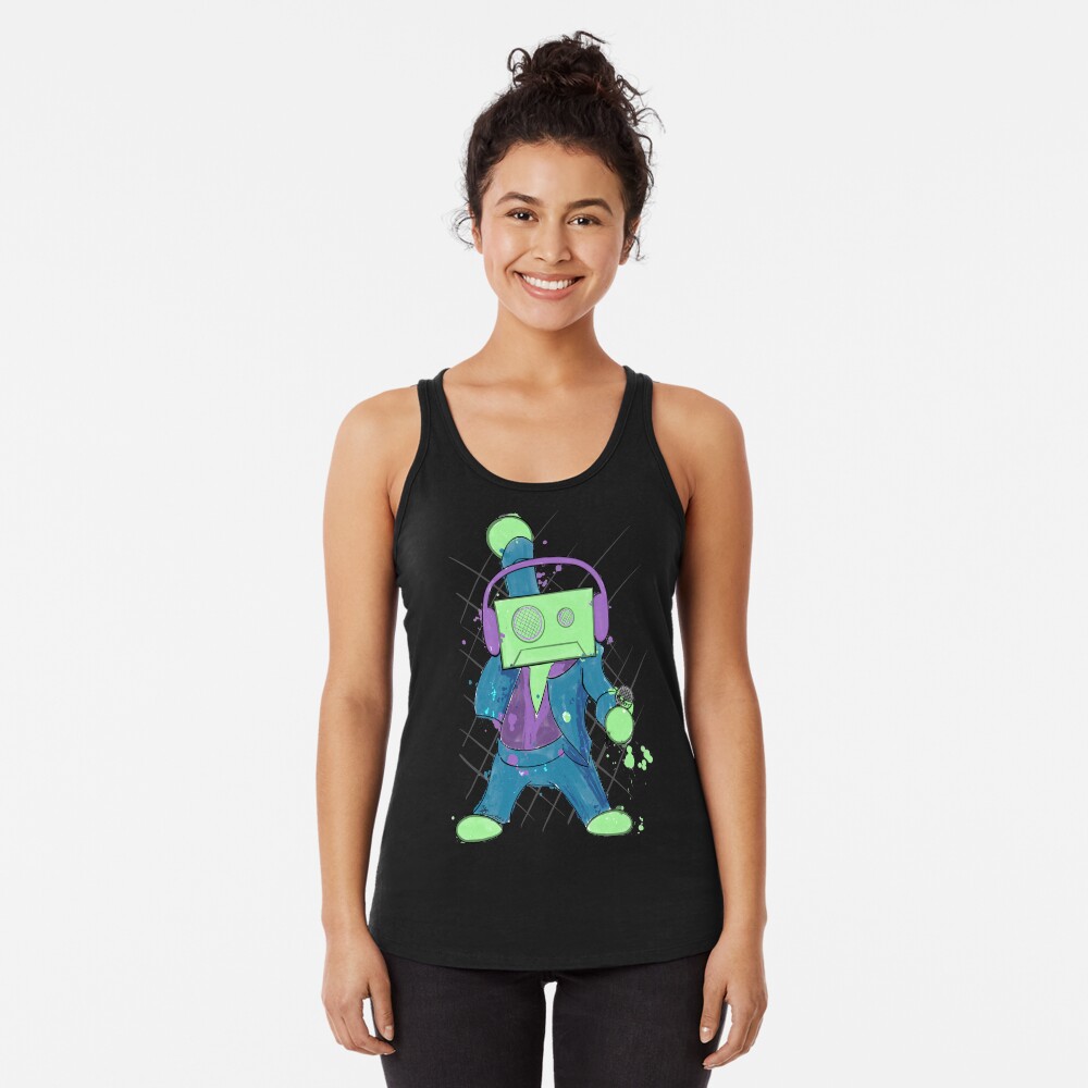 Disco Tapes Racerback Tank Top