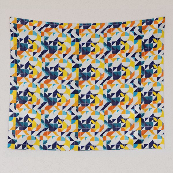 Item preview, Colourful geometric tiles pattern designed and sold by carolviola87.