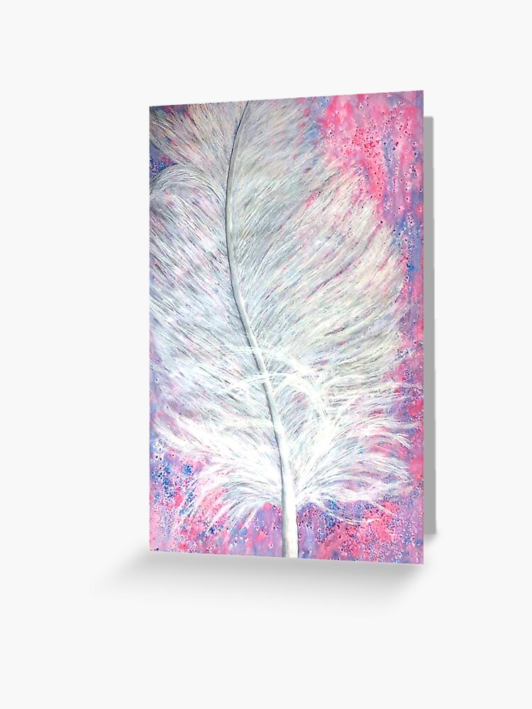 Carte De Vœux Peinture De Plume D Ange Par Sarahwainwright Redbubble Carte De Vœux Peinture De Plume D Ange Par Sarahwainwright Redbubble