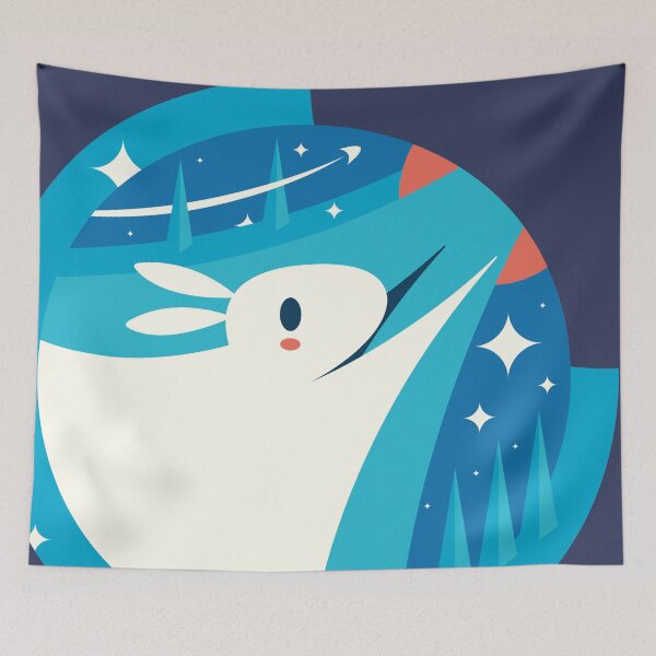 Item preview, Lepus Ad Mars (Rabbit to Mars) designed and sold by LewisZoo.
