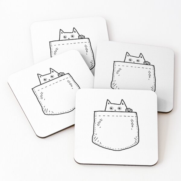 Item preview, Pocket Cat - Black designed and sold by crismk.
