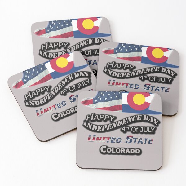 Item preview, Happy 4th Of July Colorado State, Happy Independence USA Gift, Design with Flags for each state in the United States. designed and sold by roji-world-shop.