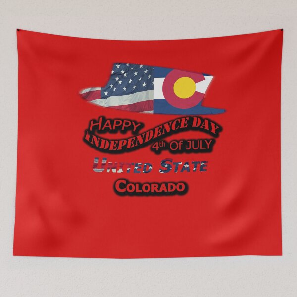 Item preview, Happy 4th Of July Colorado State, Happy Independence USA Gift, Design with Flags for each state in the United States. designed and sold by roji-world-shop.