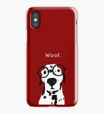 Snip the Dalmatian in Burgundy iPhone Case/Skin