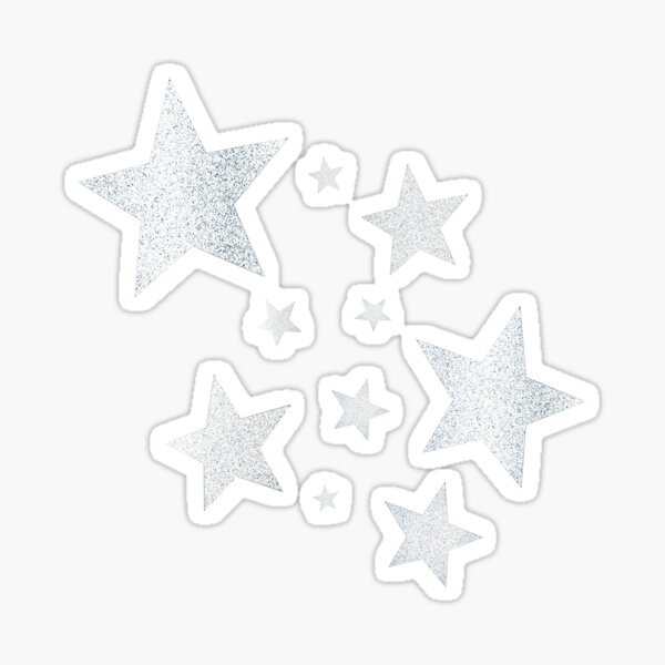 con purpurina met/álica decorativa de estrella 500pcs//rollo Pegatinas de estrella plateadas con purpurina para el d/ía de San Valent/ín etiquetas hologr/áficas autoadhesivas