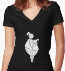 Motherhood Women's Fitted V-Neck T-Shirt
