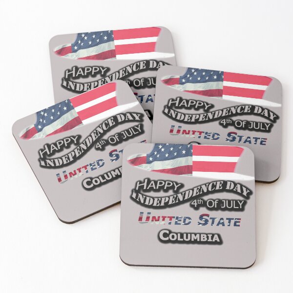 Item preview, Happy 4th Of July Columbia State, Happy Independence USA Gift, Design with Flags for each state in the United States. designed and sold by roji-world-shop.