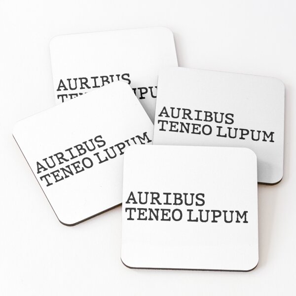 Item preview, Auribus Teneo Lupum Latin Phrase designed and sold by xesed.