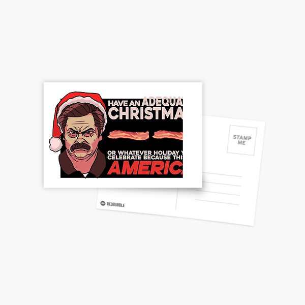 A Ron Swanson Christmas V.2 Postcard