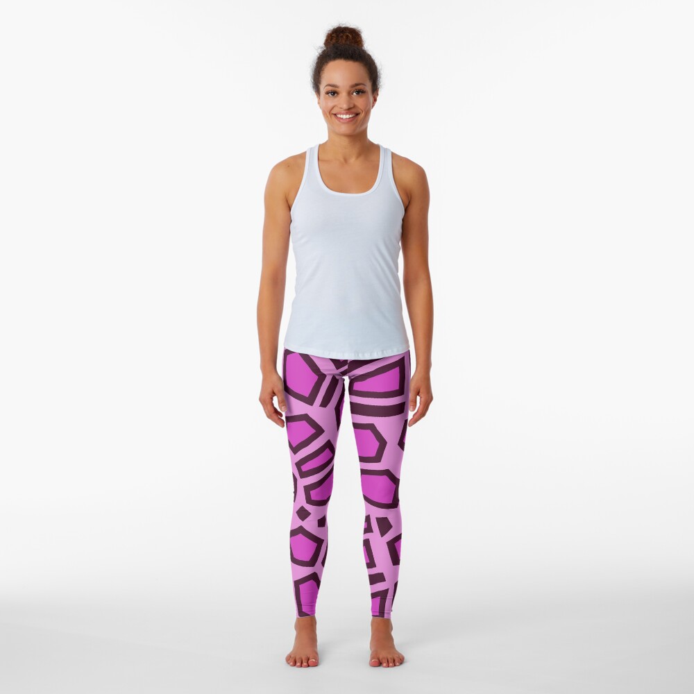 Kipo Pink Mega Jaguar Spots Leggings