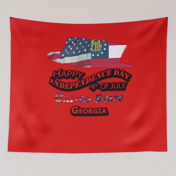 Item preview, Happy 4th Of July Georgia State, Happy Independence USA Gift, Design with Flags for each state in the United States. designed and sold by roji-world-shop.