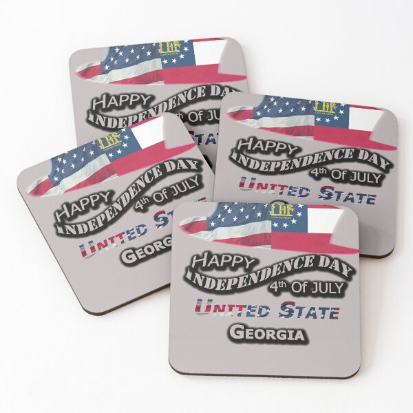 Item preview, Happy 4th Of July Georgia State, Happy Independence USA Gift, Design with Flags for each state in the United States. designed and sold by roji-world-shop.