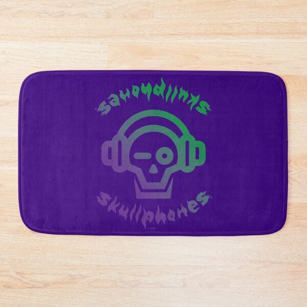 Item preview, SKULLPHONES logo skull purple green phones designed and sold by Radu-Gabriel.
