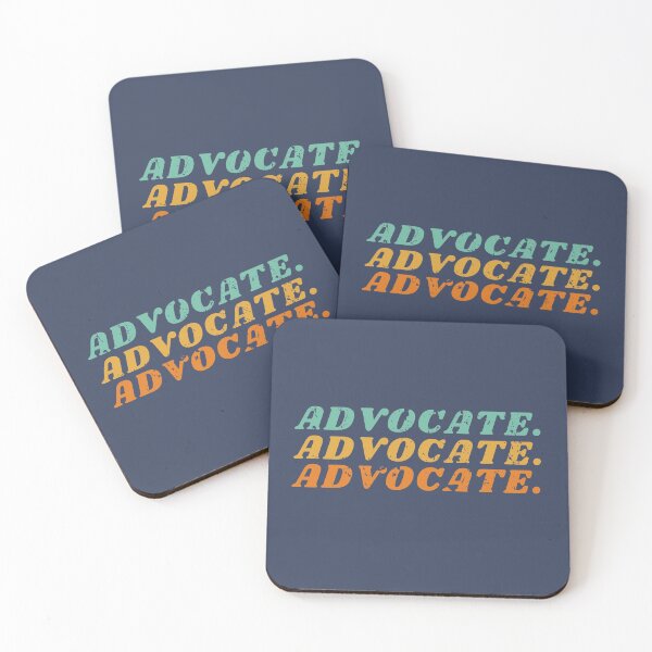 Item preview, 'Advocate' Distressed Graphic Blue designed and sold by Sarah Lopez.