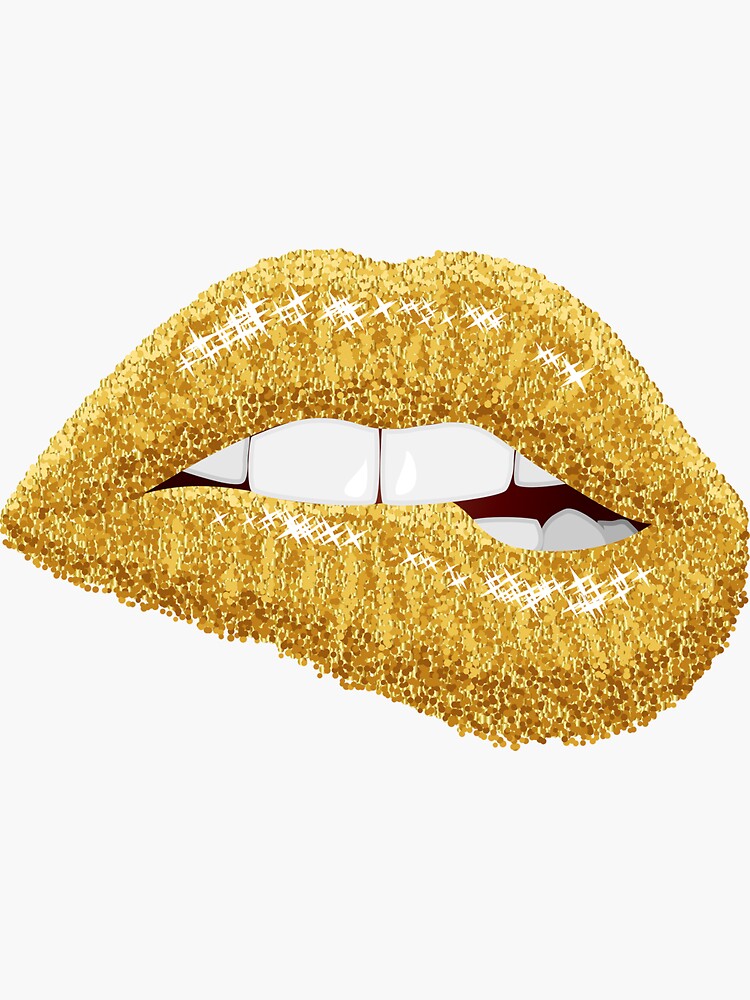 Fashion Plaid Bling Drip Lips PNG Print and Cut Lips 