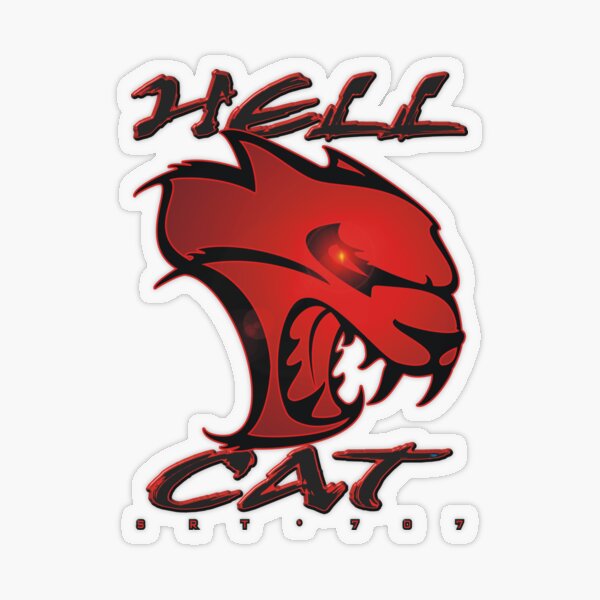 Hellcat Glare Transparent Sticker