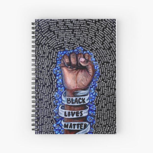 Artikel-Vorschau von Black Lives Matter Faust mit Vergissmeinnicht, designt und verkauft von artbykaylaa.