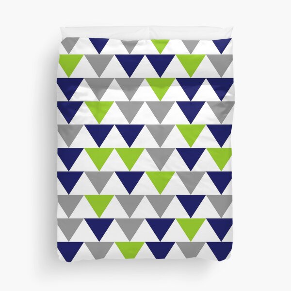 Item preview, Arrows: Lime Green,  Bright Navy Blue, Grey, and White Geometric Pattern designed and sold by kierkegaard.