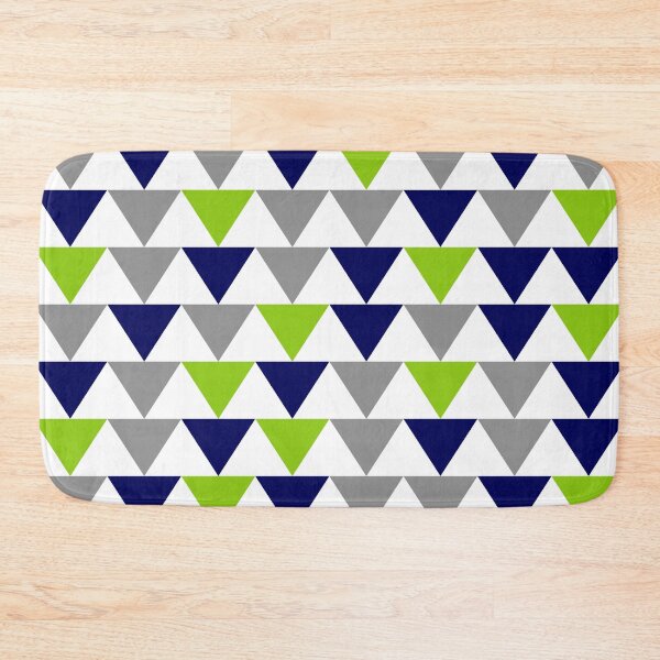Item preview, Arrows: Lime Green,  Bright Navy Blue, Grey, and White Geometric Pattern designed and sold by kierkegaard.